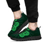 St. Patrick's Day Irish Clover Print Black Sneaker-grizzshop