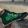 St. Patrick's Day Irish Clover Print High Top Shoes-grizzshop