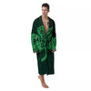 St. Patrick's Day Irish Clover Print Men's Robe-grizzshop