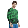 St. Patrick's Day Irish Clover Print Men's Sweatshirt-grizzshop