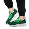 St. Patrick's Day Irish Clover Print White Athletic Shoes-grizzshop