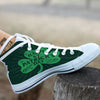 St. Patrick's Day Irish Clover Print White High Top Shoes-grizzshop