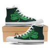 St. Patrick's Day Irish Clover Print White High Top Shoes-grizzshop