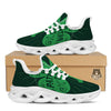 St. Patrick's Day Irish Clover Print White Running Shoes-grizzshop