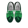 St. Patrick's Day Irish Clover Print White Slip On Shoes-grizzshop