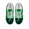 St. Patrick's Day Irish Clover Print White Sneaker-grizzshop