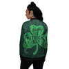 St. Patrick's Day Irish Clover Print Women's Bomber Jacket-grizzshop