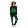 St. Patrick's Day Irish Clover Print Women's Pajamas-grizzshop