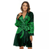 St. Patrick's Day Irish Clover Print Women's Robe-grizzshop