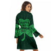 St. Patrick's Day Irish Clover Print Women's Robe-grizzshop