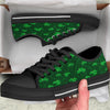 St. Patrick's Day Irish Leaf Print Black Low Top Shoes-grizzshop