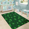 St. Patrick's Day Irish Leaf Print Floor Mat-grizzshop