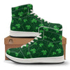 St. Patrick's Day Irish Leaf Print High Top Sneakers-grizzshop