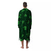 St. Patrick's Day Irish Leaf Print Men's Robe-grizzshop