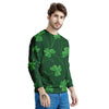 St. Patrick's Day Irish Leaf Print Men's Sweatshirt-grizzshop