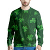 St. Patrick's Day Irish Leaf Print Men's Sweatshirt-grizzshop