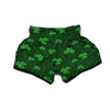 St. Patrick's Day Irish Leaf Print Muay Thai Boxing Shorts-grizzshop