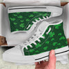 St. Patrick's Day Irish Leaf Print White High Top Shoes-grizzshop