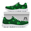 St. Patrick's Day Irish Leaf Print White Sneaker-grizzshop