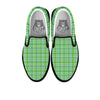 St. Patrick's Day Irish Plaid Print Black Slip On Shoes-grizzshop