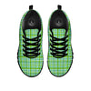 St. Patrick's Day Irish Plaid Print Black Sneaker-grizzshop