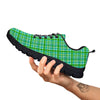 St. Patrick's Day Irish Plaid Print Black Sneaker-grizzshop