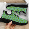 St. Patrick's Day Irish Plaid Print Black Walking Shoes-grizzshop