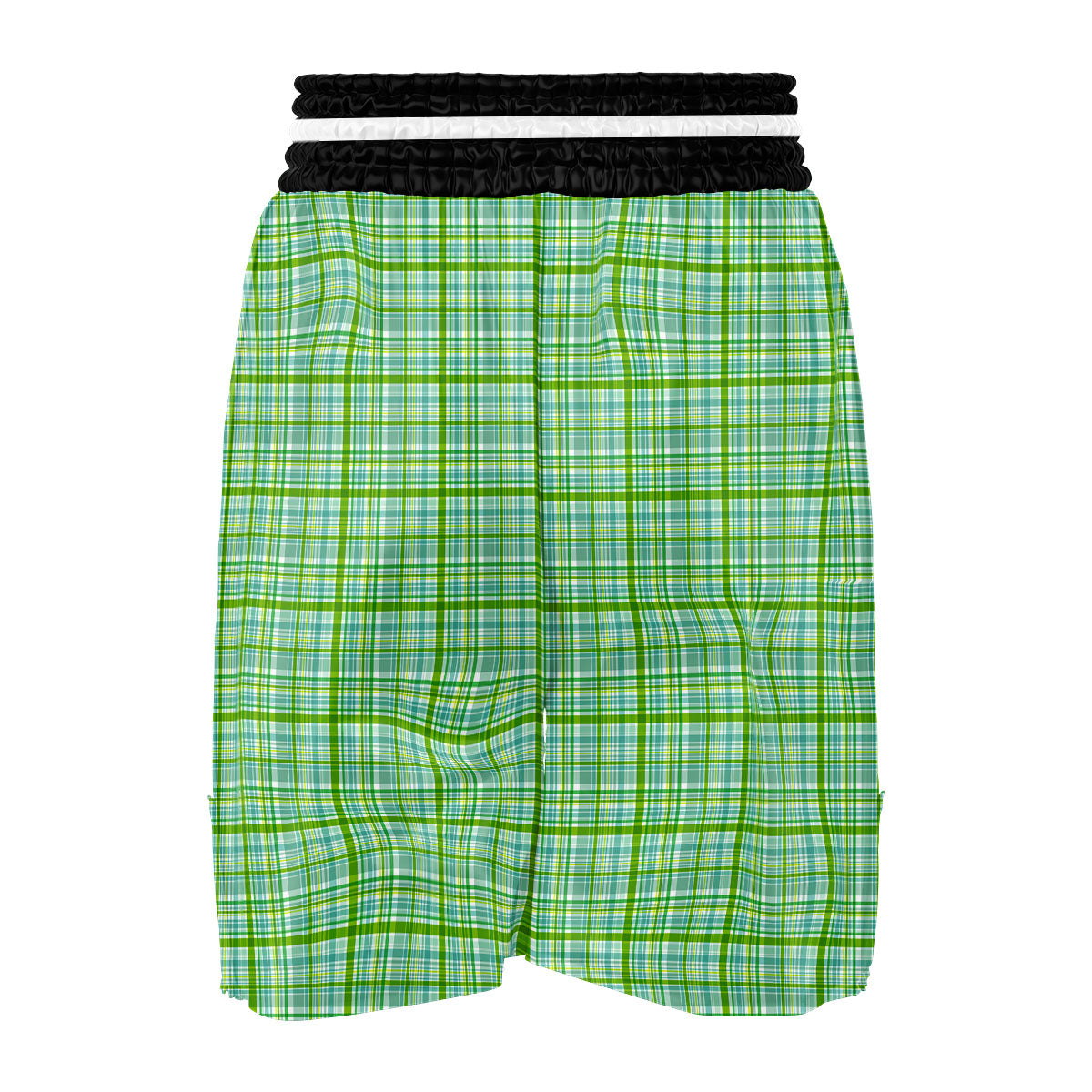 St. Patrick's Day Irish Plaid Print Boxing Shorts-grizzshop