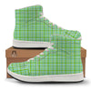 St. Patrick's Day Irish Plaid Print High Top Sneakers-grizzshop