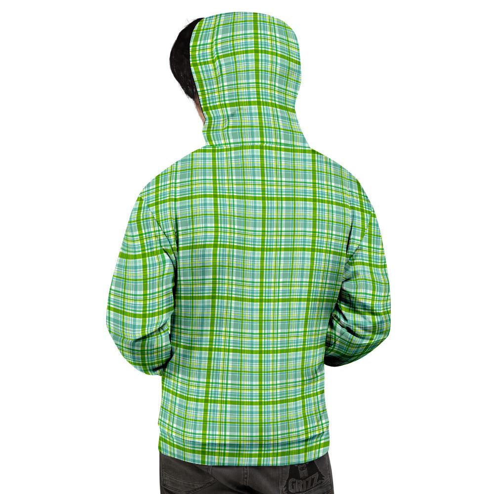 St. Patrick's Day Irish Plaid Print Men's Hoodie-grizzshop