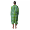 St. Patrick's Day Irish Plaid Print Men's Robe-grizzshop