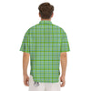 St. Patrick's Day Irish Plaid Print Men's Short Sleeve Shirts-grizzshop