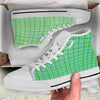 St. Patrick's Day Irish Plaid Print White High Top Shoes-grizzshop