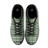 St. Patrick's Day Irish Tartan Print Black Low Top Sneakers-grizzshop