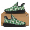 St. Patrick's Day Irish Tartan Print Black Walking Shoes-grizzshop