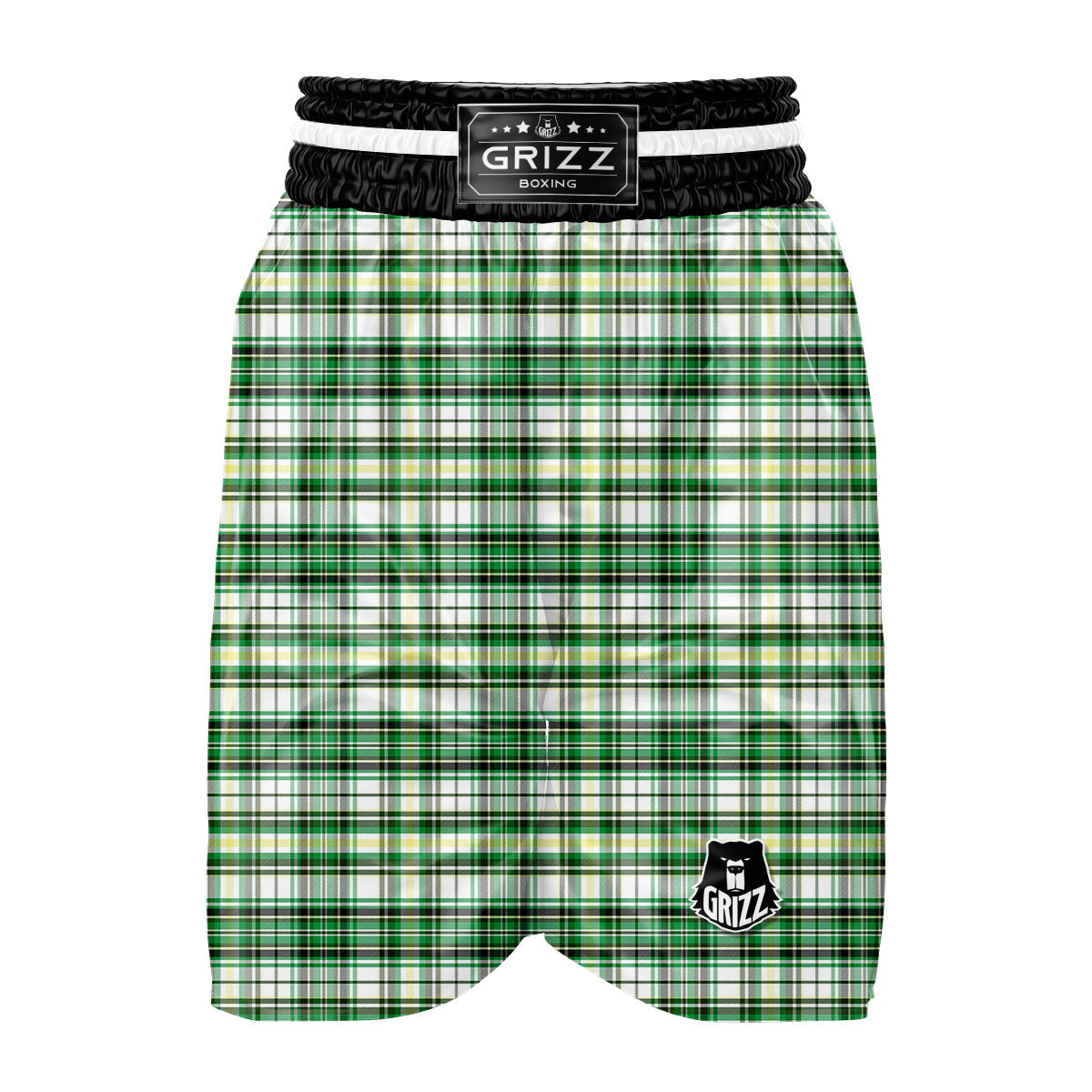 St. Patrick's Day Irish Tartan Print Boxing Shorts-grizzshop