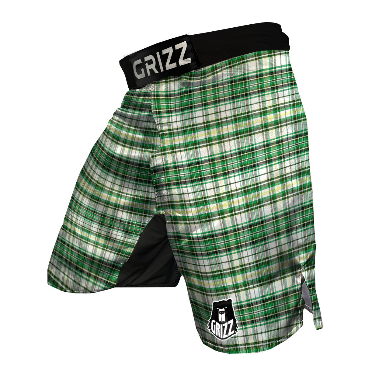 St. Patrick's Day Irish Tartan Print MMA Shorts-grizzshop