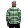 St. Patrick's Day Irish Tartan Print Men's Bomber Jacket-grizzshop