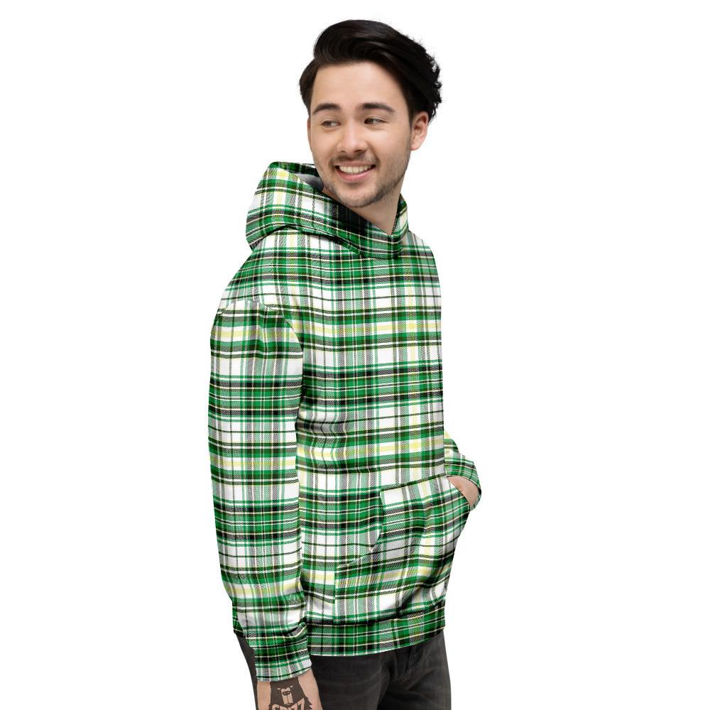 St. Patrick's Day Irish Tartan Print Men's Hoodie-grizzshop