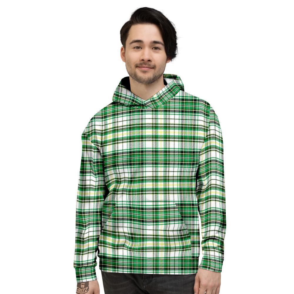 St. Patrick's Day Irish Tartan Print Men's Hoodie-grizzshop