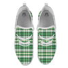 St. Patrick's Day Irish Tartan Print White Athletic Shoes-grizzshop