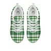 St. Patrick's Day Irish Tartan Print White Sneaker-grizzshop