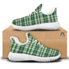 St. Patrick's Day Irish Tartan Print White Walking Shoes-grizzshop