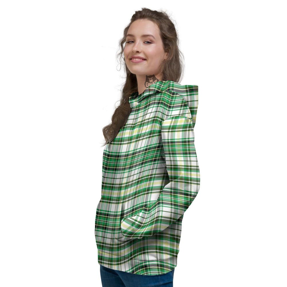 St. Patrick's Day Irish Tartan Print Women's Hoodie-grizzshop