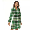 St. Patrick's Day Irish Tartan Print Women's Robe-grizzshop