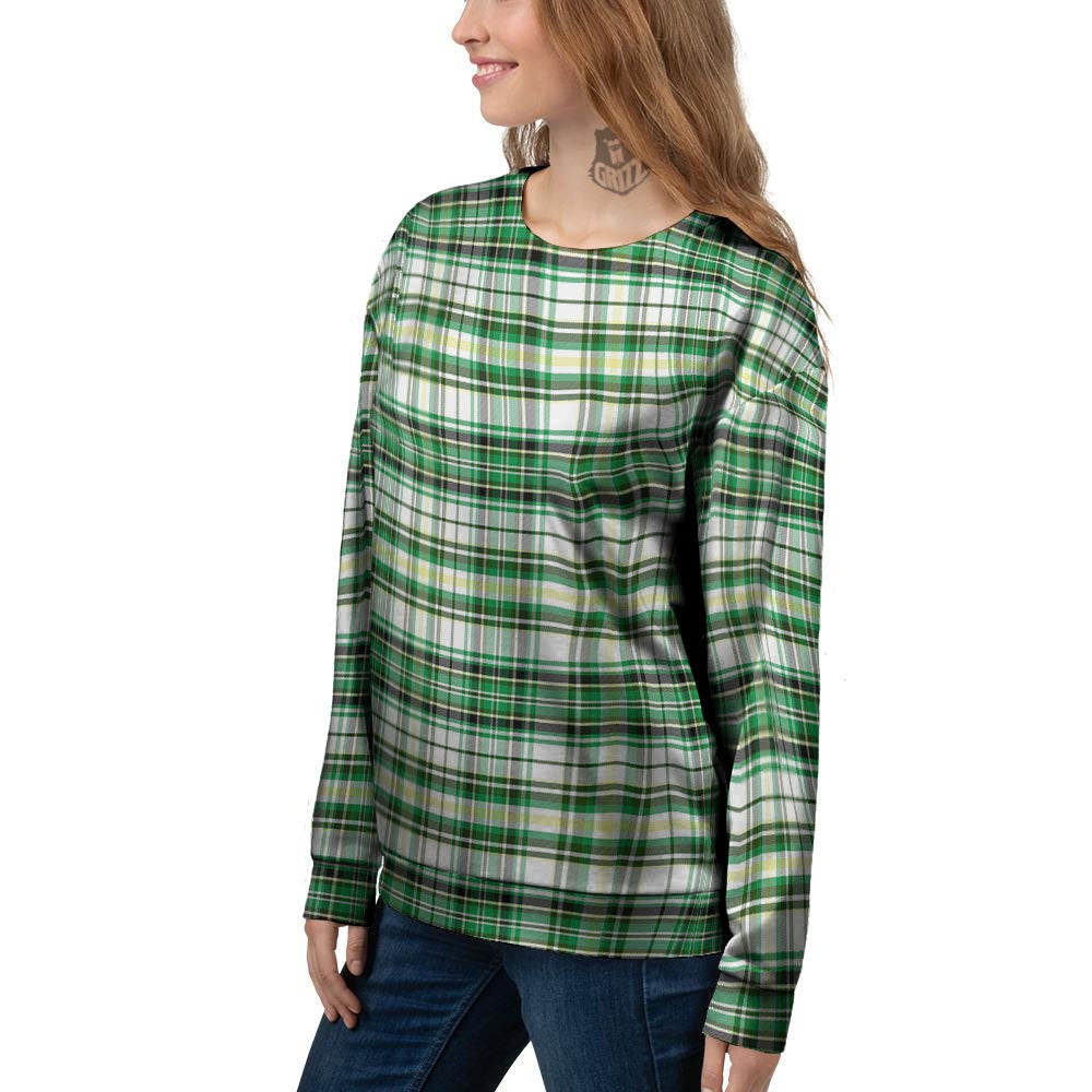 St. Patrick's Day Irish Tartan Print Women's Sweatshirt-grizzshop