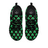 St. Patrick's Day Pixel Clover Print Pattern Black Sneaker-grizzshop