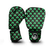 St. Patrick's Day Pixel Clover Print Pattern Boxing Gloves-grizzshop