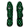 St. Patrick's Day Pixel Clover Print Pattern Muay Thai Shin Guards-grizzshop