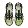 St. Patrick's Day Plaid Print Black Gym Shoes-grizzshop